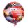 Fóliový balónek Cars, kulatý, 43 cm, červený