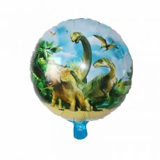 Fóliový balónek Dinosaurus mix, kulatý