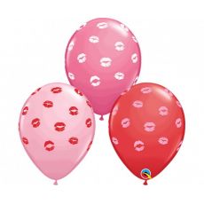 Balónek PUSINKY červeno-růžové, 28 cm, 6 ks