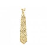 Párty kravata zlatá, 40 cm