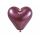 Latexové srdce lesklé růžové, 30 cm