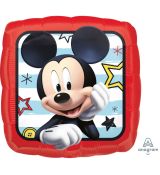 Fóliový balónek Mickey Mouse, kostka, 43 cm