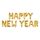 FB nápis Happy New Year, zlatý , 422x46 cm
