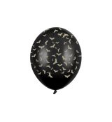 Balónek netopýr černý, 30 cm, 6 ks