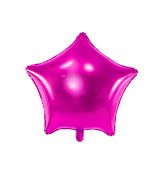 Fóliový balónek hvězda tmavě růžová 48 cm
