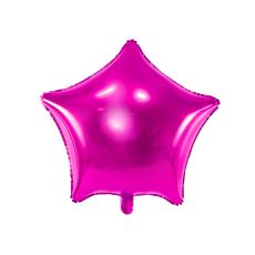 Fóliový balónek hvězda tmavě růžová 48 cm