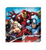 AVENGERS MULTI HEROES ubrousky 20 ks,  33 cm x 33 cm