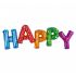 Fóliový balónek nápis Happy B-day!, barevný, 2 ks