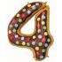 Balónkový set Donut - 4.narozeniny, 11 ks