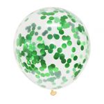 Balónek konfety zelené, 5 ks, 30 cm