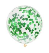 Balónek Zelené Konfety, 5 ks, 30 cm