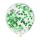 Balónek konfety zelené, 5 ks, 30 cm