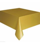 Plastový ubrus zlatý, 137 x 183 cm