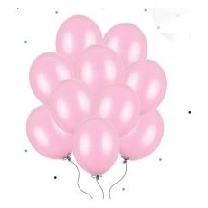 Balónek metalický baby růžový 10 ks, 30 cm