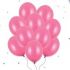 Balónek metalický tmavě růžový 10 ks, 30 cm