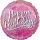 Fóliový balónek růžový HB, 43 cm