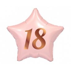 FB hvězda růžová "18"