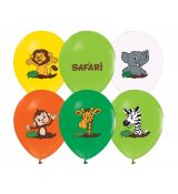 Safari balónky, 5 ks, 30 cm