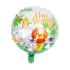 Fóliový balonek ZVÍŘÁTKA DŽUNGLE, kulatý, 43 cm