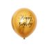 Balónky 10 ks mix - zlaté konfety a metalické happy birthday