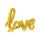 Fóliový balónek nápis LOVE 73 x 59 cm, zlatý