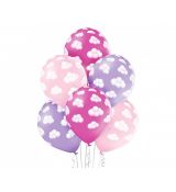 Balónek Mraky - růžová, světle růžová a fialová
