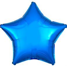 Fóliový balónek hvězda tmavě modrá 43 cm