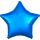 Fóliový balónek hvězda tmavě modrá 43 cm