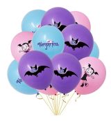 Vampirina balonky 10 ks, 30 cm - růžová, fialová, modrá