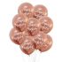 Balónek metalický rose-gold Happy Birthday, 30 cm, 5 ks