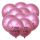 Balónek metalický růžový Happy Birthday, 30 cm, 5 ks