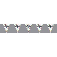 Girlanda vlaječková HAPPY BIRTHDAY, 6 m