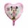 Fóliový balonek srdíčko Minnie, 43 cm