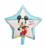 Fóliový balonek hvězda Mickey Mouse, 48 cm