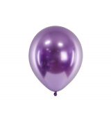 Balónek platina fialový 30 cm, 10 ks