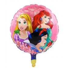 Fóliový balonek Locika, Sněhurka a Bella, kulatý, 43 cm