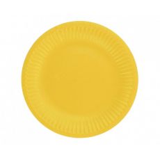 Žluté talířky papírové 6 ks, 18 cm