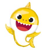 Fóliový balónek BABY SHARK, žlutý