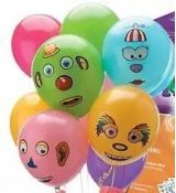 Samolepky na balónky 15 ks + 30 balónků