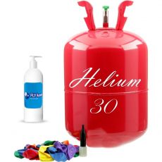 Helium set 30 + 30 balónků + FlyLuxe 100ml