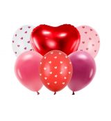 Balónky Buď můj Valentýn, 30 cm, 6 ks