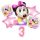 Balónkový set Baby Minnie, 3.narozeniny, 6 ks