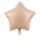 Fóliový balónek hvězda krémová 45 cm