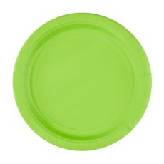Zelené talířky papírové  8 ks, 23 cm