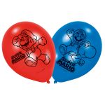 SUPER MARIO balónky 6 ks, 23 cm