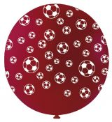 Obří balónek FOTBAL ČERVENÝ, 90 cm