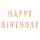 Papírová girlanda Happy Birthday, růžovo-zlatá, 160 cm