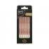 Úzká svíčka rose-gold, 6 ks
