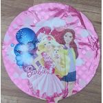 Fóliový balonek Barbie, kulatý, 45 cm