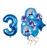 Balónkový set Mini šéf 3.narozeniny, 10 ks